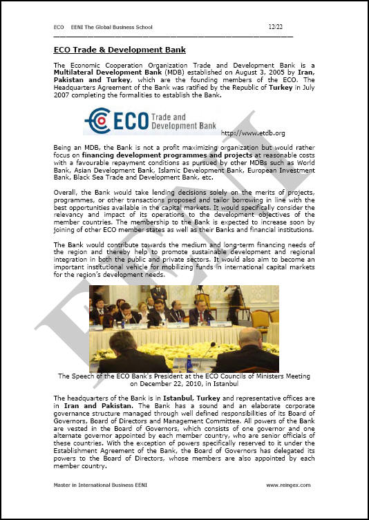 Corso Master: Organizzazione della cooperazione economica (OCE)